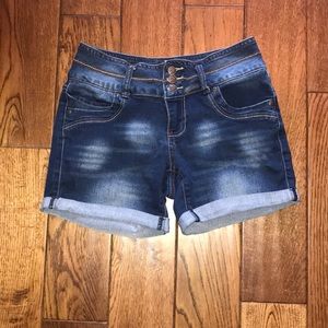 High Waisted Jean Shorts (size 6)